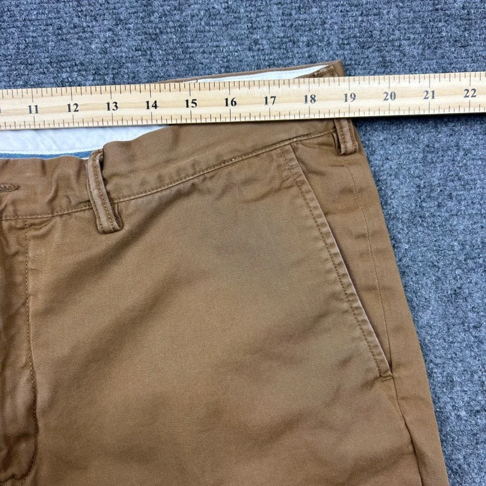 Polo Ralph Lauren Chino Pants Mens 38x30 Tan Classic Cotton Twill Straight Flat